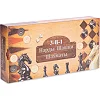 Шахматы шашки нарды 3 в 1 набор настольных игр из бамбука SP-SPORT
 341-161
 30х30см