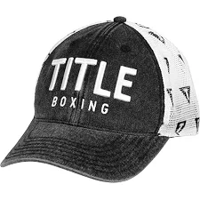 Бейсболка Title Boxing Distressed Adjustable Mesh Cap Black