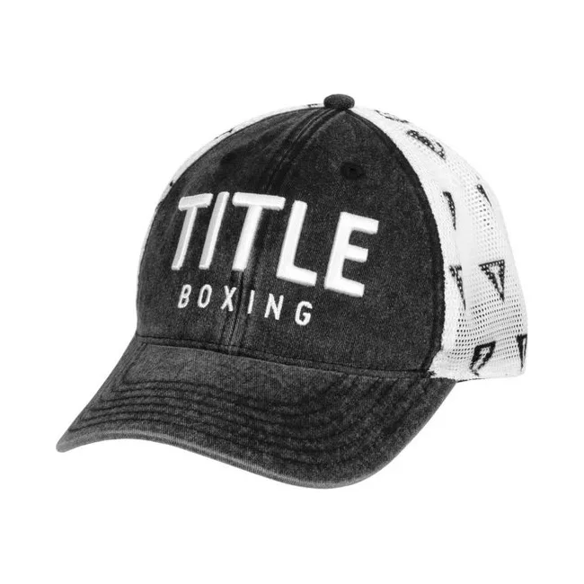 Бейсболка Title Boxing Distressed Adjustable Mesh Cap Black