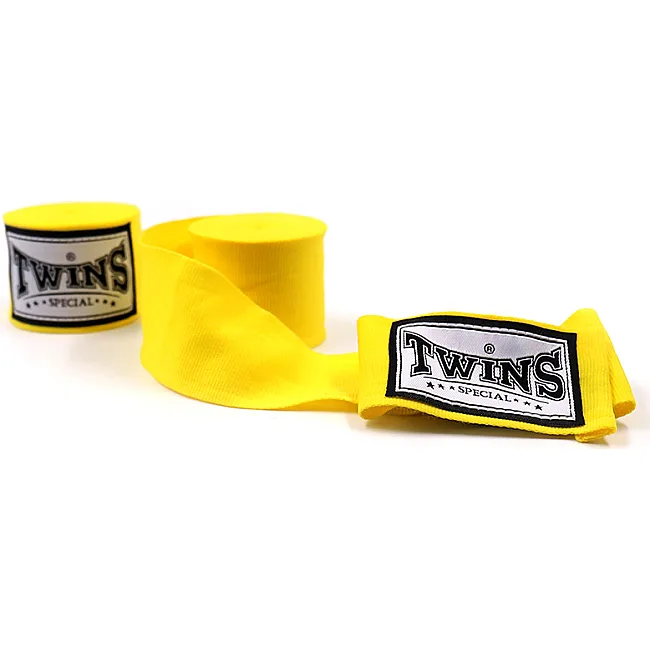 Бинты боксерские TWINS Cotton CH5 Yellow