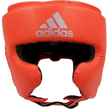 Боксерский шлем Adidas Speed Super Pro Training (ярко красный/серебро, ADISBHG042)