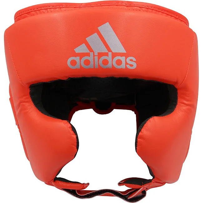 Боксерский шлем Adidas Speed Super Pro Training (ярко красный/серебро, ADISBHG042)