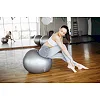 Фитнес мяч (фитбол) POWERPLAY 4001 Ø75см Серебристый + насос