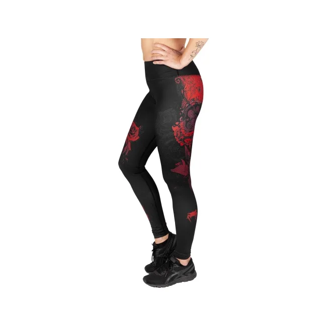 Легінси жіночі VENUM Santa Muerte 3.0 Black Red