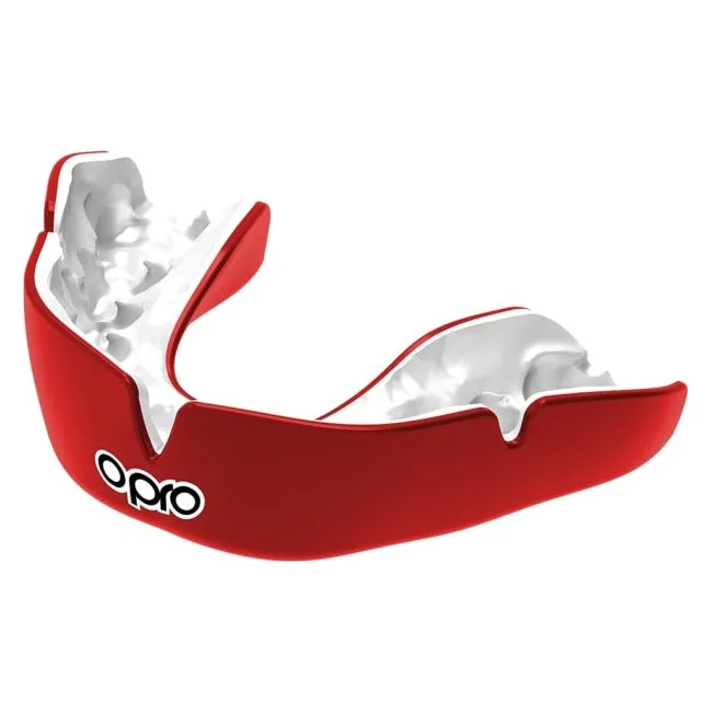 Капа для бокса с индивидуальной подгонкой OPRO Instant Custom Fit Single Color Red White