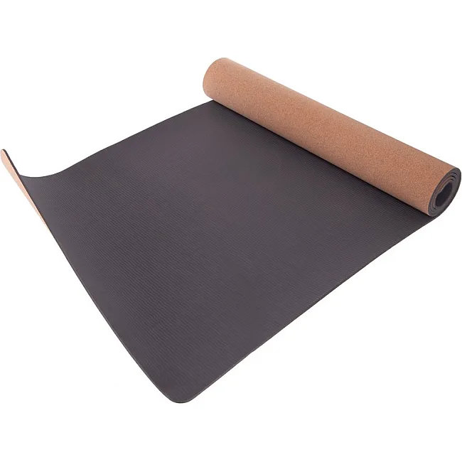 Коврик для йоги пробковый каучуковый ZELART FI-7212 183x61x0,5см