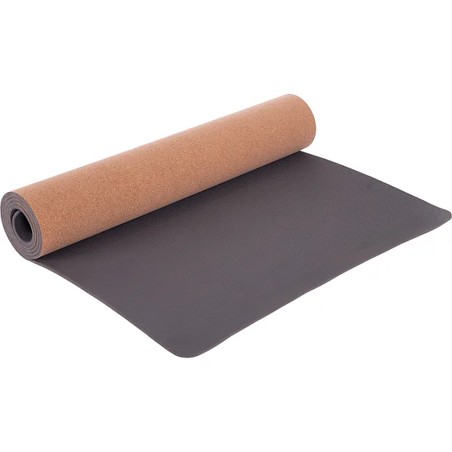 Коврик для йоги пробковый каучуковый ZELART FI-7212 183x61x0,5см