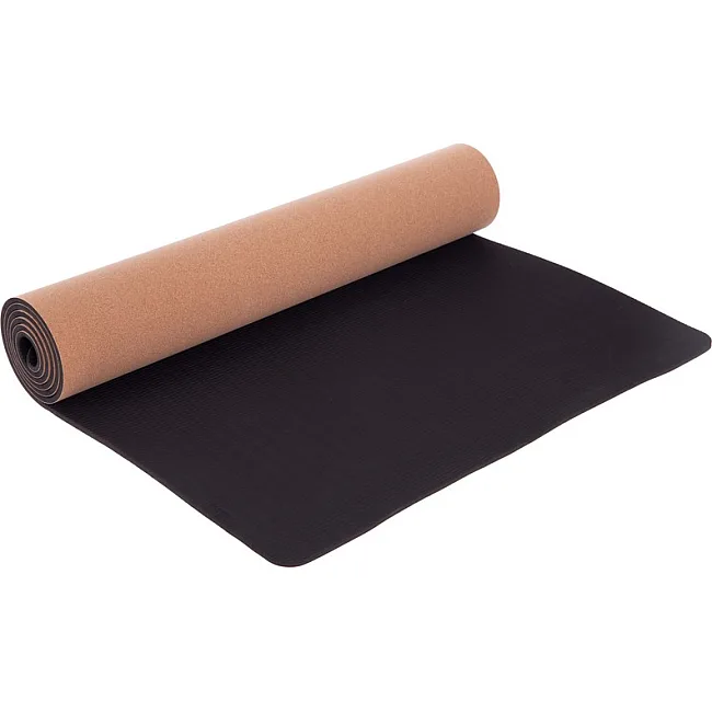 Коврик для йоги пробковый каучуковый ZELART FI-7212 183x61x0,5см