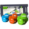 Набір гантелей в кейсі 6кг. POWERPLAY 4103 Fitness Dumbells (2шт*0,5кг. 2шт*1кг. 2шт*1,5кг.)
