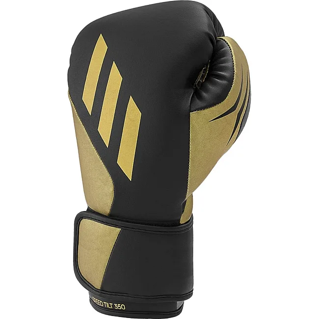 Перчатки боксерские ADIDAS Speed Tilt 350 (черный-золотой) SPD350VTG