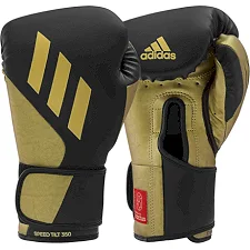 Рукавиці боксерські ADIDAS Speed Tilt 350 (чорний-золотий) SPD350VTG