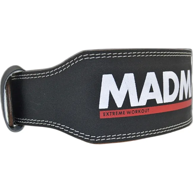 Пояс для становой тяги MADMAX MFB-245 Full leather кожаный Black