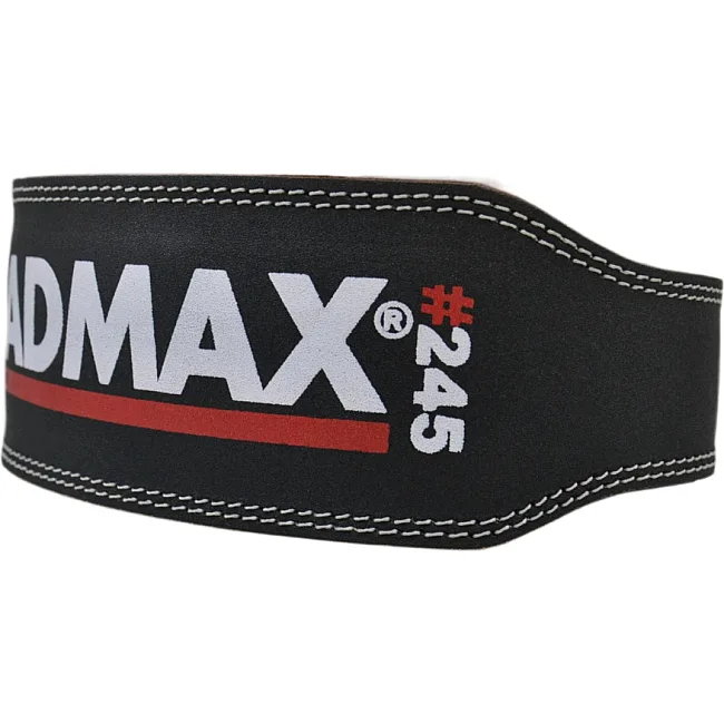 Пояс для становой тяги MADMAX MFB-245 Full leather кожаный Black
