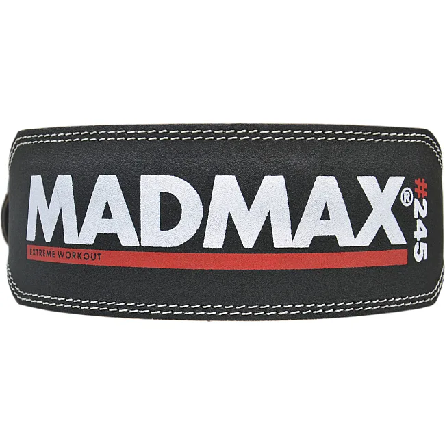 Пояс для становой тяги MADMAX MFB-245 Full leather кожаный Black