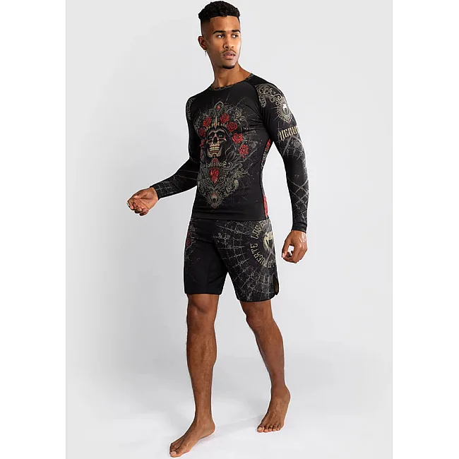 Рашгард VENUM Santa Muerte 5.0 Men's Deep Black Gold