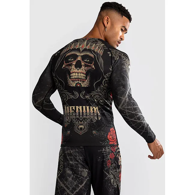 Рашгард VENUM Santa Muerte 5.0 Men's Deep Black Gold
