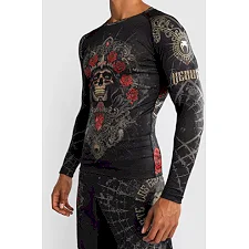 Рашгард VENUM Santa Muerte 5.0 Men's Deep Black Gold