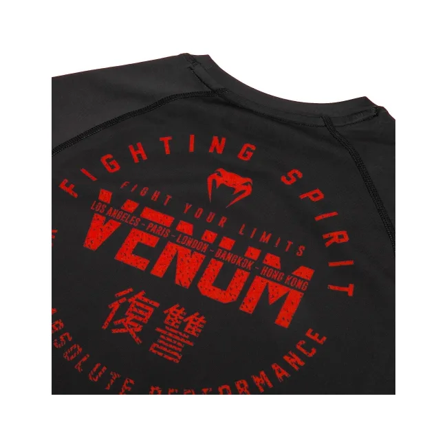 Рашгард с длинным рукавом VENUM Signature Black Red