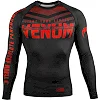Рашгард с длинным рукавом VENUM Signature Black Red