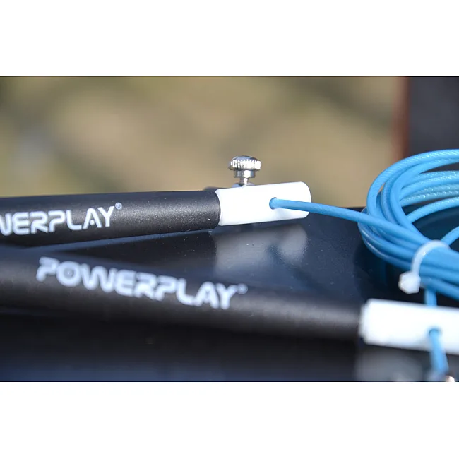 Скоростная скакалка POWERPLAY 4202 Ultra Бирюзовая (2,9м)