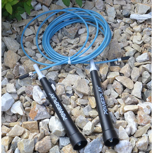 Скоростная скакалка POWERPLAY 4202 Ultra Бирюзовая (2,9м)