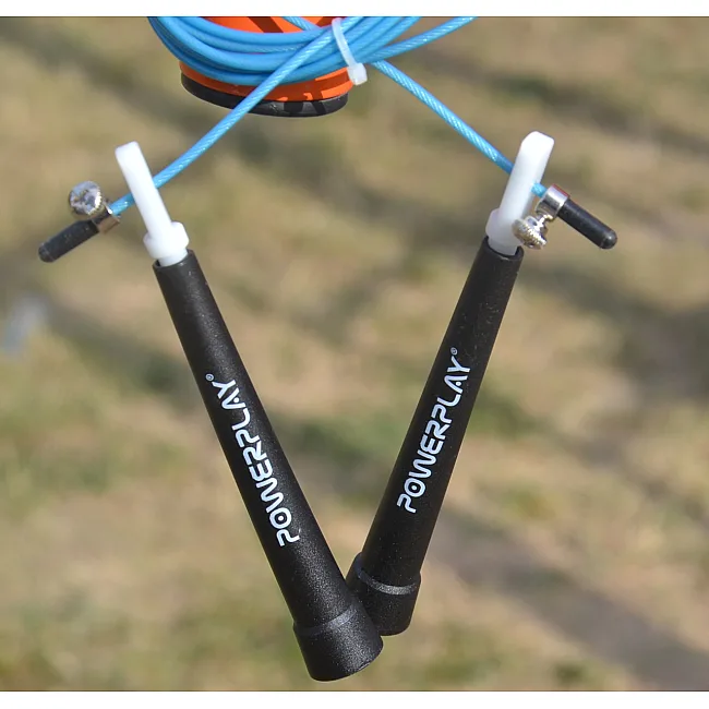 Скоростная скакалка POWERPLAY 4202 Ultra Бирюзовая (2,9м)