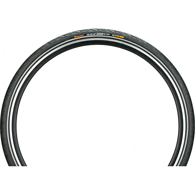 Велопокрышка CONTINENTAL Ride City 28 x 1.60 | 700 x 42C черно-белая светоотражающая нескладная