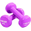 Гантели для фитнеса виниловые ZELART Beauty TA-5225-3 (Светло-фиолетовый)