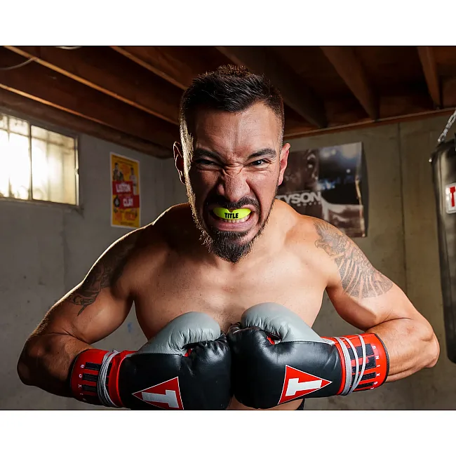 Капа TITLE Boxing Super Shield X2 взрослая (возраст 11+) Yellow