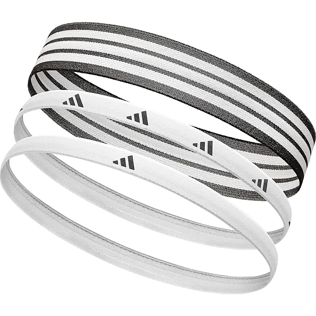 Повязки на голову ADIDAS Hairbands Monochrome 3pk черный, белый One Size