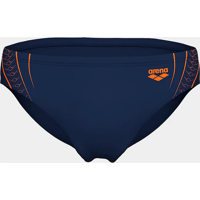 Плавки-слепы для мужчин Arena DOUBLE GRAPHIC SWIM BRIEFS темно-синий, оранжевый (для мужчин)