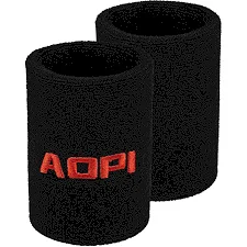 Спортивный напульсник впитывающий влагу AOPI AP-353 (Черный)