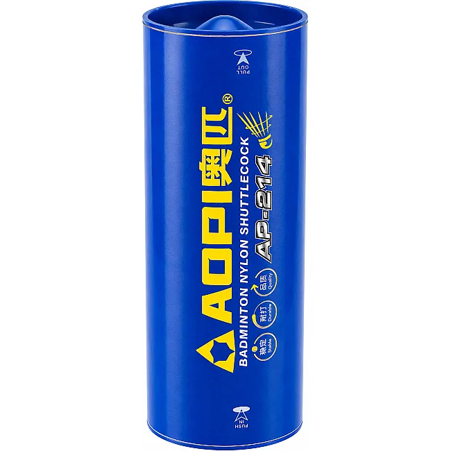 Воланы для бадминтона нейлоновые 3штуки AOPI AP-214 (Желтый)