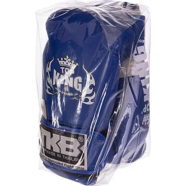 Перчатки для бокса детские кожаные TOP KING TKBGKC (Синий)