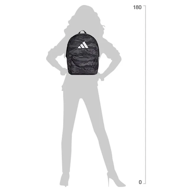 Рюкзак Adidas CL BPK CAMO 27,5L сірий, чорний 15х31х44 см
