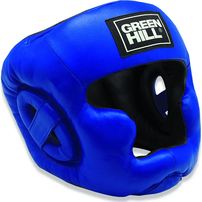Боксерский шлем тренировочный Green Hill Super (Синий)