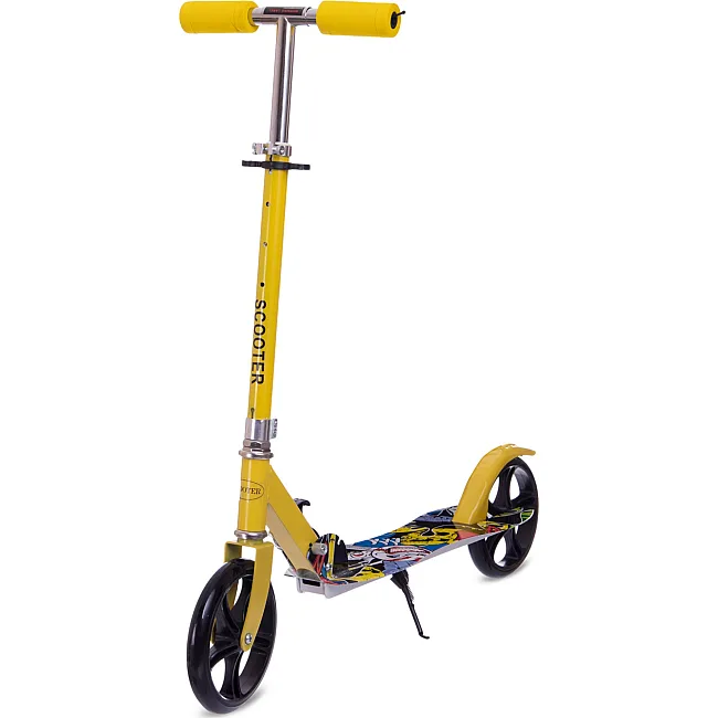 Самокат городской двухколесный складной XINZ SCOOTER 200-2P (Желтый)