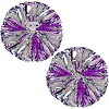Помпони кулясті Кулі круглі блискучі SP-SPORT Pom-Poms C-0839 2шт (Фіолетовий-срібний) Помпони кулясті Кулі круглі блискучі SP-SPORT Pom-Poms C-0839 2шт (Фіолетовий-срібний)