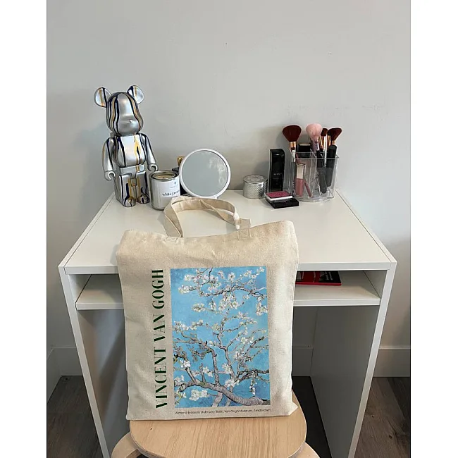 Экошопер BookOpt BK4098 Vincent Van Gogh Almond Blossom бежевый