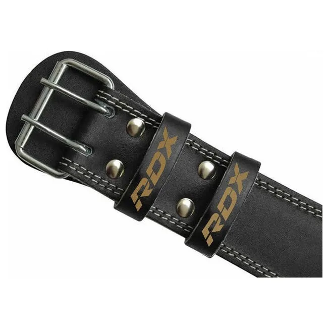 Пояс для тяжелой атлетики RDX 6 кожаный Black Gold