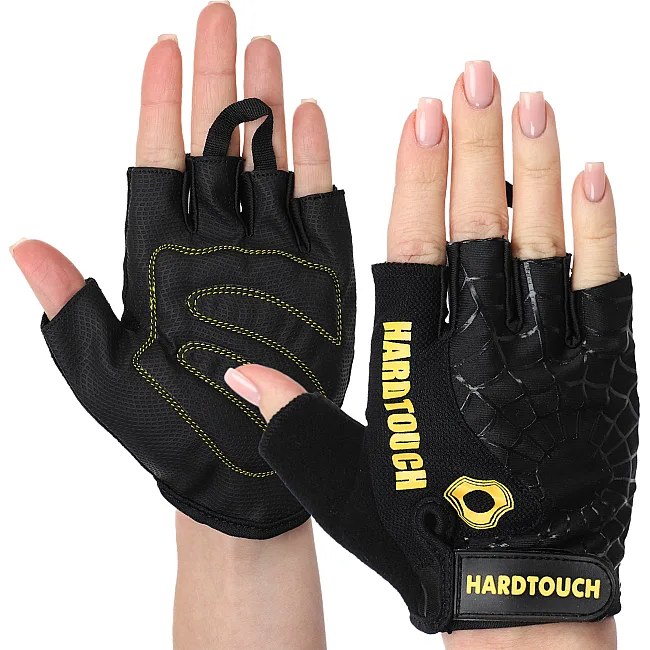 Тренировочные перчатки для фитнеса
 HARD TOUCH FG-9499 (Черный)