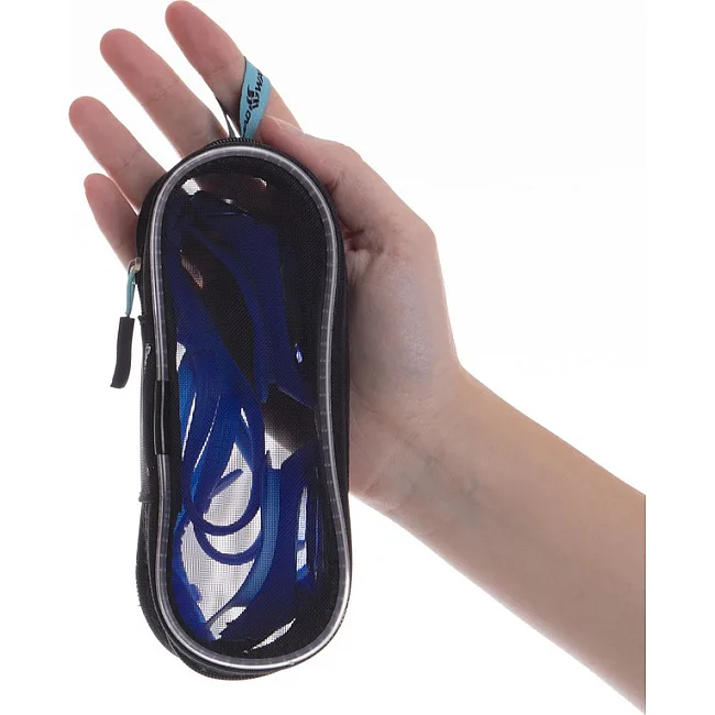 Чехол очков для плавания MADWAVE
 MESH POUCH M070301 (Черный-голубой)