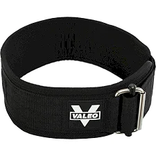 Пояс атлетический текстильный VALEO TA-1148 спинка-10,5см (Черный)
