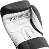 Боксерские перчатки TITLE Boxing Pro Style Leather Gloves 3.0 Black/White (бинты 4м. в комплекте)