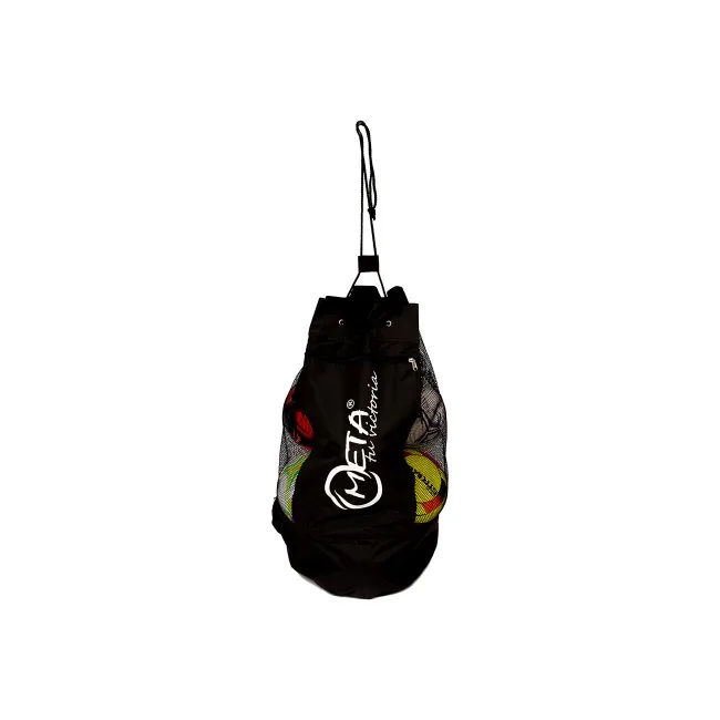 Сумка - мешок для мячей META Soccer Ball Bag черный 10-12 мячей