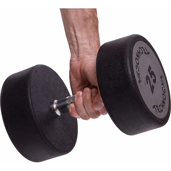 Гантель профессиональная
 с полиуретановым покрытием TECHNOGYM LN-1254-25 1шт 25кг