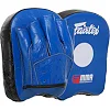 Мини-лапа боксерская изогнутая тренировочная кожа FAIRTEX BO-3356 17x20x7см 2штуки (Синий)