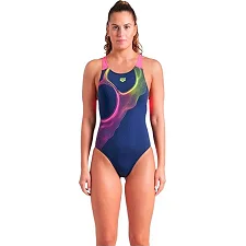 Купальник Arena RIPPLES SWIMSUIT V BACK B синий