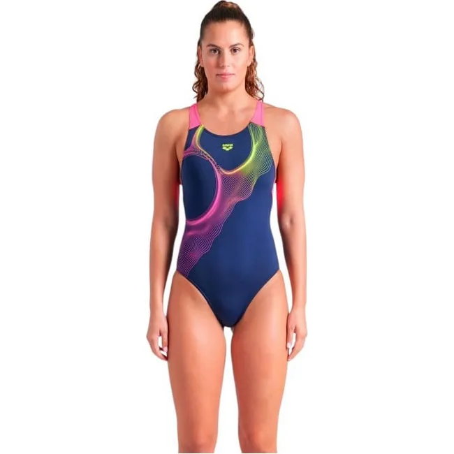 Купальник Arena RIPPLES SWIMSUIT V BACK B синий