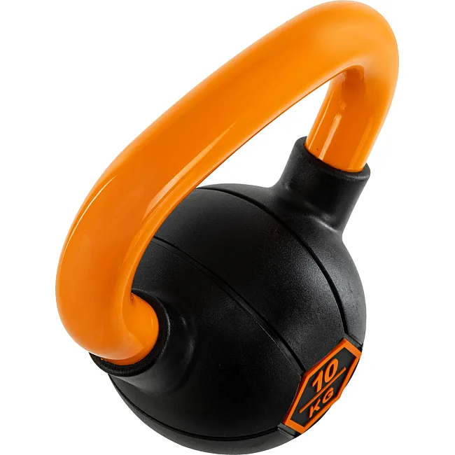 Гиря тренировочная цельная
 с окрашенной ручкой LiveUp Urethane competition kettlebell UAZE5336-10 вес 10кг